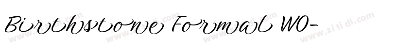 Birthstone Formal W0字体转换